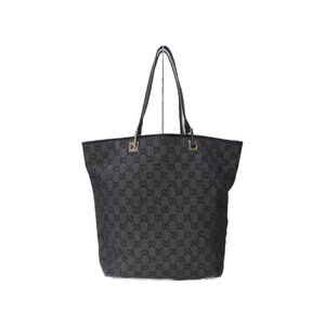 GUCCI GG Canvas Tote Bag Black